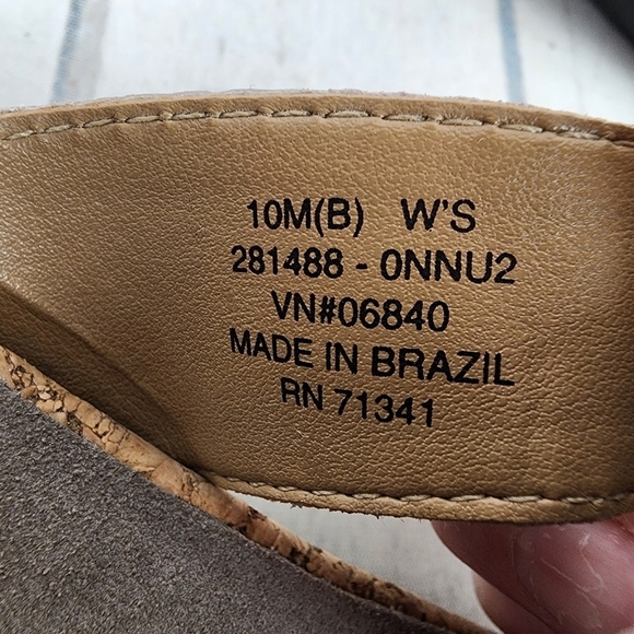 L.L. Bean  Metallic Leather Thong Sandal Pewter Size 10 Gizeh Style - Picture 3 of 15